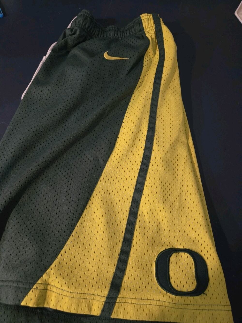 Nike Team Oregon Ducks Vintage Shorts Green Yellow Size Mens 2xl